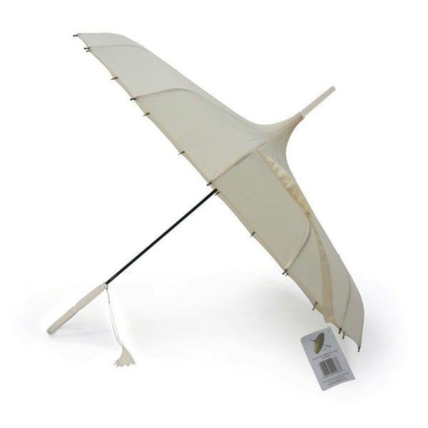 Beige Boutique Plain Pagoda  Umbrella