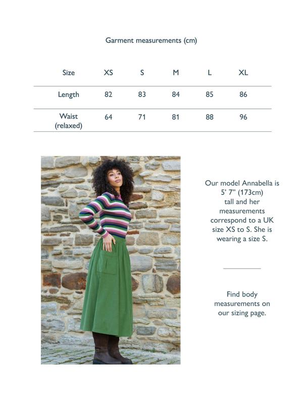 Kite Womens Organic Mudeford Cord Skirt