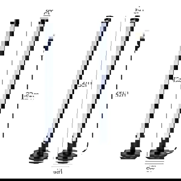 Emitto 2x Smart RGB LED Light Bars Game Ambient Lamps Color Changing Music Timer