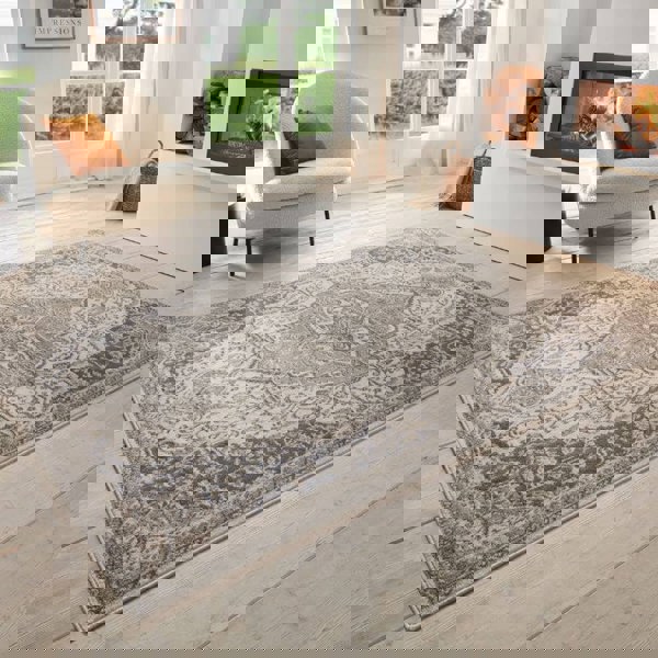 The Rugs Terrain Designer Shortpile Rug – Medallion Design