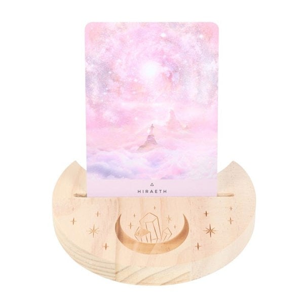 Serano Natural Crystal Crescent Moon Tarot Card Stand