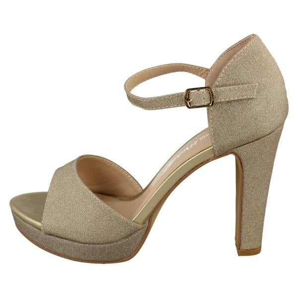Anne Michelle Ladies Anne Michelle High Heel Platform Mule Sandal F12047