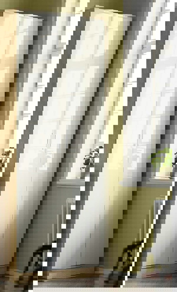 Comfy Living High Gloss Bedroom Furniture 3 Piece Trio Set Wardrobe Chest Bedside