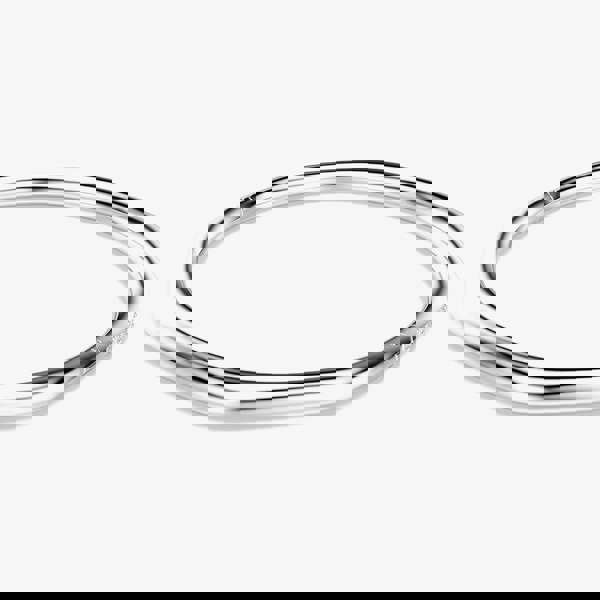 Swarovski Dextera Rhodium Platedctagon White Crystal Bangle 572522