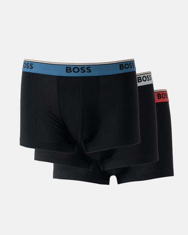 BOSS Orange Power 3-Pack Mens Trunks - Black 005