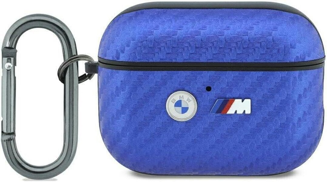BMW M Carbon Metal Logo Case for AirPods Pro 3 Light Blue - BMAP326PCILB