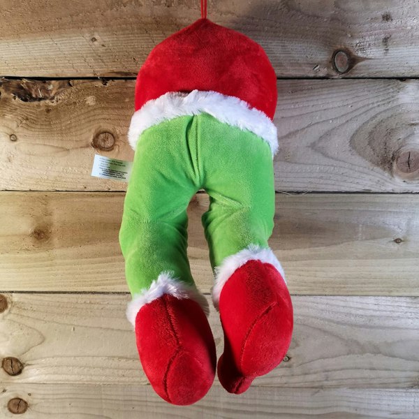 Samuel Alexander 32cm Door Hanging Laughing Elf Animated Indoor Christmas Decoration