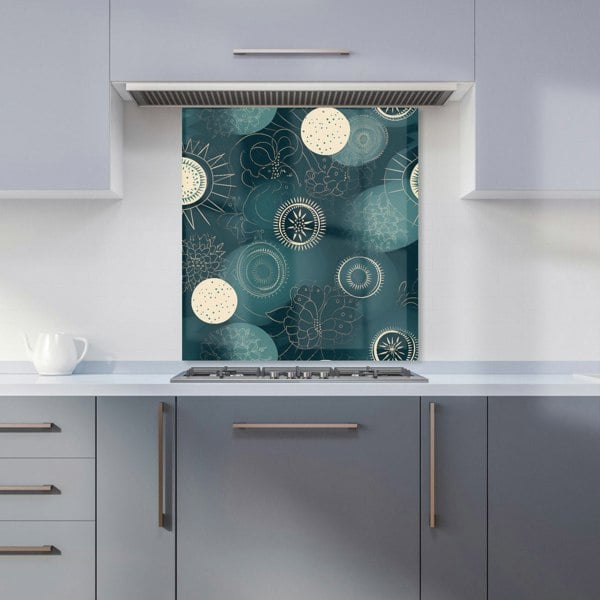 Warren Reed - Designer Blue Moon and Sun Kitchen Splashback