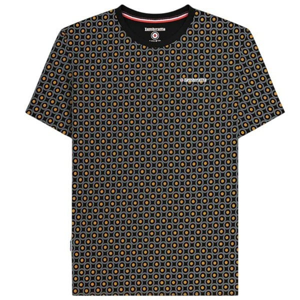 Lambretta Mens Geometric T-Shirt - Black