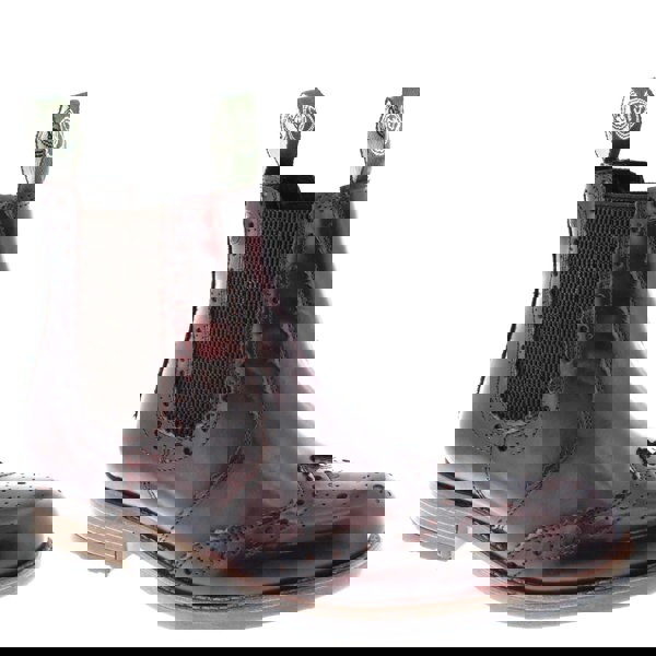 Frank James Chepstow Mens Brogue Chelsea Dealer Cleated Sole Leather Boots