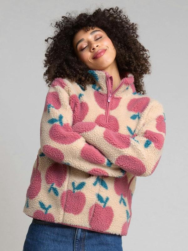 Kite Womens Apples Purbeck 1/4 Zip Teddy Fleece