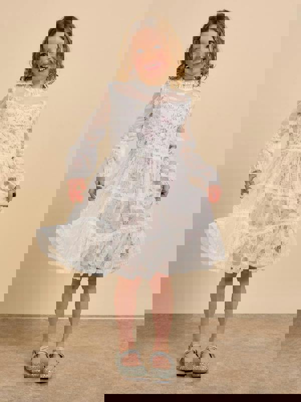 GWD Twyla Floral Printed Mesh Dress