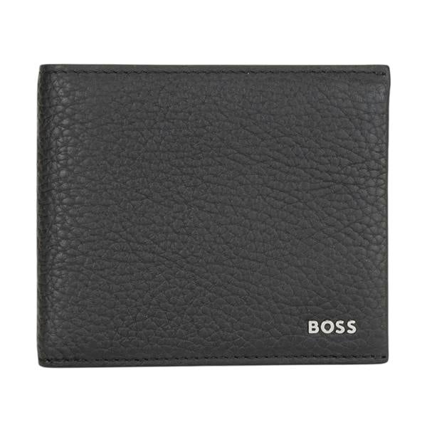 Boss Crosstown Bi-Fold Leather Wallet - Navy - 