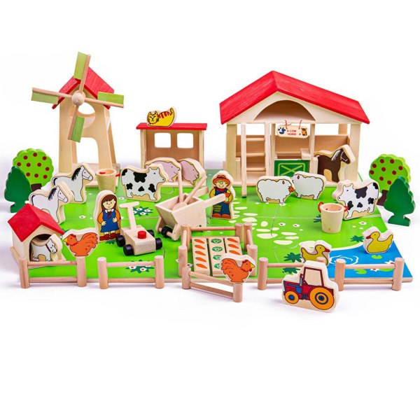 Bigjigs Toys BJ415 Play Farm