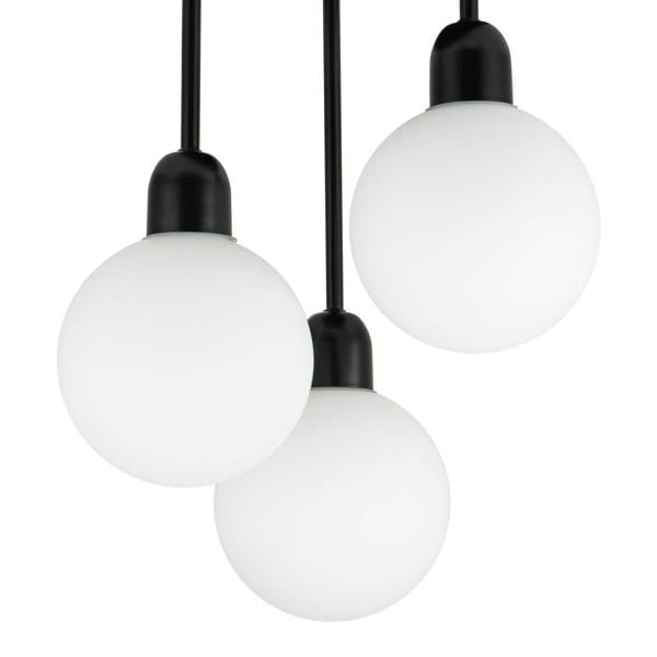 COSYLYTE Broome Bathroom 3 Light Opal Glass Ceiling Light