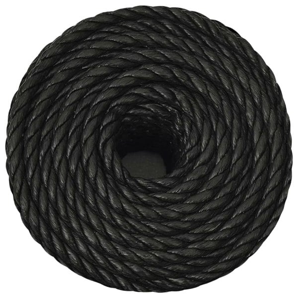 Berkfield Work Rope Black 10 mm 50 m Polypropylene