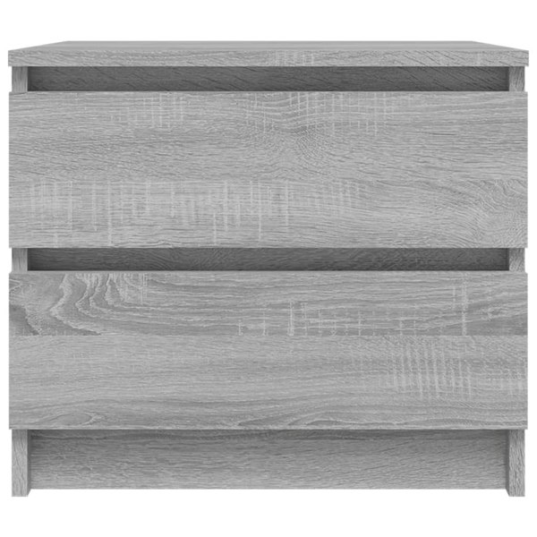Berkfield Bed Cabinets 2 pcs Grey Sonoma 50x39x43.5 cm Engineered Wood