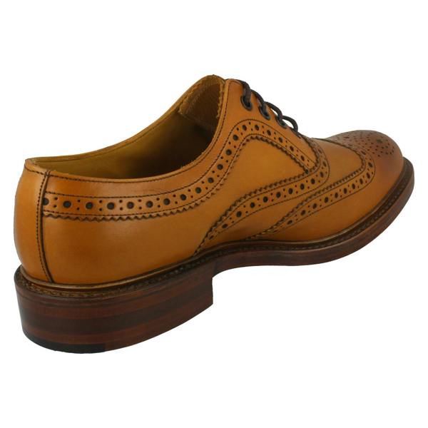 Loake Mens Loake Burnished Leather Brogues Ashby