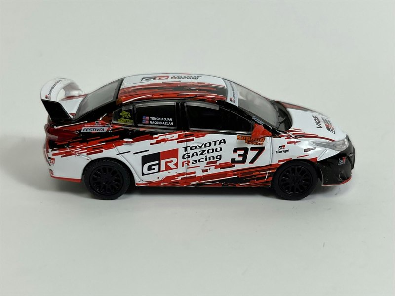 Pop Race Toyota GR Vios Sepang 1000 KM 2022 Tengku Djan #37 1:64 Scale PR640007