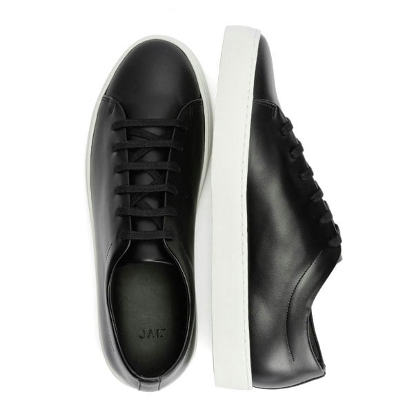JAK Royal Leather Men's Black Trainers