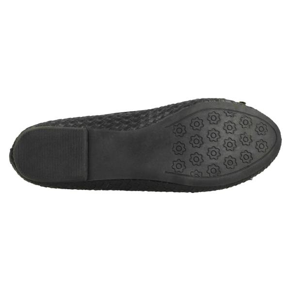 Spot On Ladies Spot On Weaved Design Ballerinas F80381