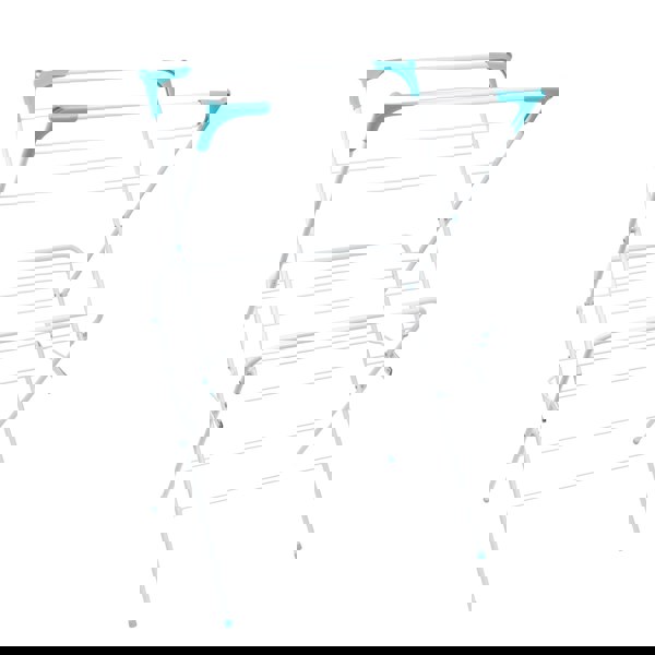 JVL Freestanding 2 Tier Clothes Drying Airer, White