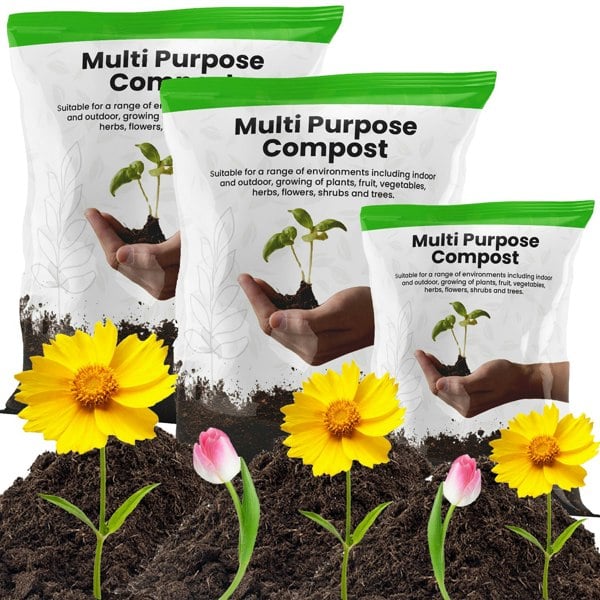 50 Litre Multi-Purpose Compost With Nutrient Enhanced Formula & Wetting Agent