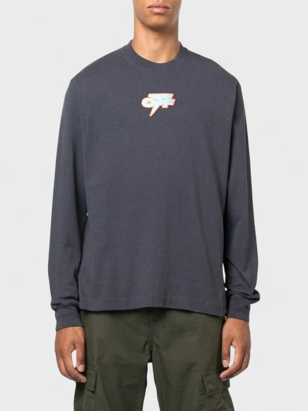 Off-White Degrade Thund Skate L/S Tee Outerspace