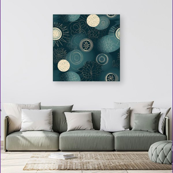 Warren Reed Blue Moon and Sun Canvas