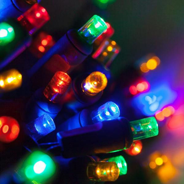 Multicolour LED Outdoor String Fairy Lights with Timer and 8 Modes, Green Cable Sizes 100 to 2000 image 5