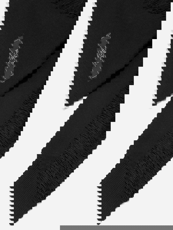 Balmain Girls Fringed Sweatshirt in Black