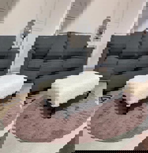 Multi-Purpose Footrest and Seating Ottoman in Off-White - ISTOOLS