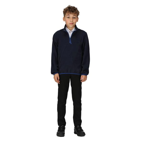 Regatta Professional Childrens/Kids Microfleece Half Zip Fleece Top - Navy - 