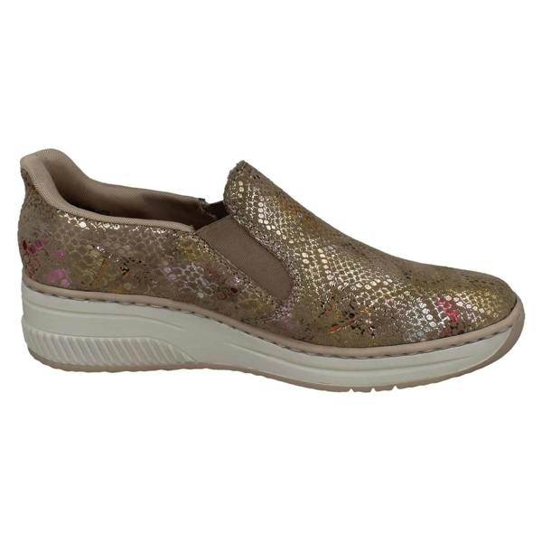 Rieker Ladies Rieker Wedge Sole Casual Shoes 48761