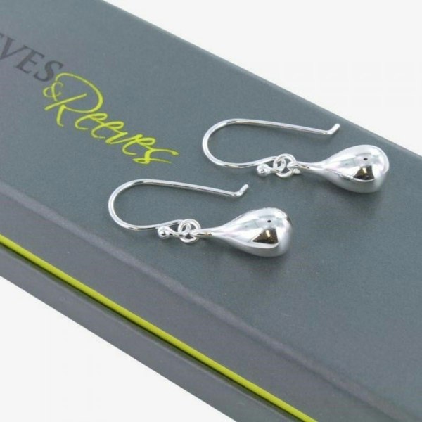 Sterling Silver Tear Drop Earring - Reeves & Reeves