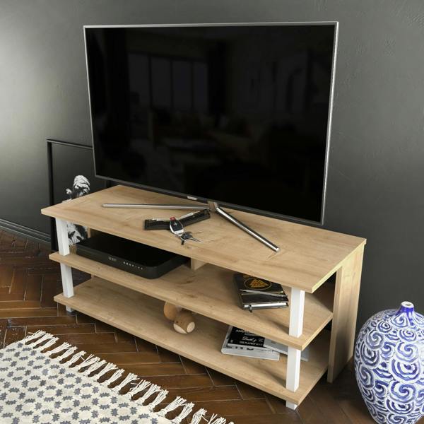 Decorotika Pueblo Modern Tv Stand TV Cabinet for TV's up to 55"