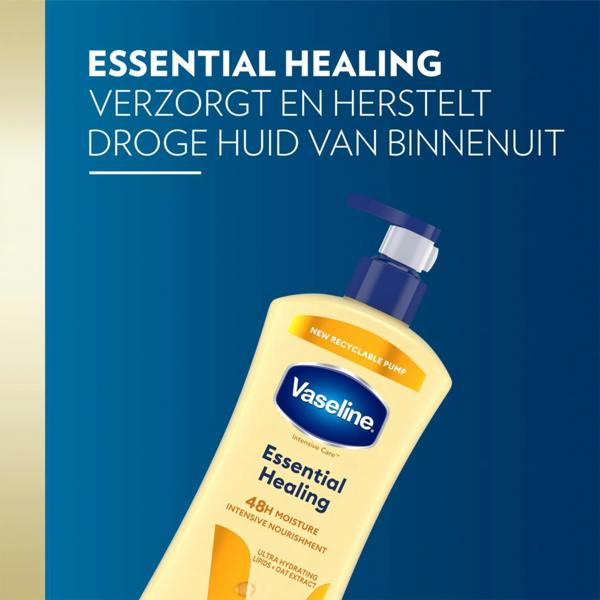 Vaseline Intensive Care Essential Healing Body Lotion 3 pack, 600ml for Dry Skin