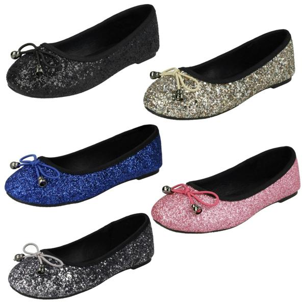 Spot On Girls Spot On Glitter Ballerinas