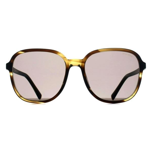 Miu Miu Sunglasses MUB01S 25E80Q Striped Loden Dark Grey