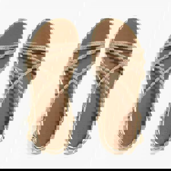 FitFlop FitFlop GRACIE CRYSTAL Womens Cross Strap Sandals Platino