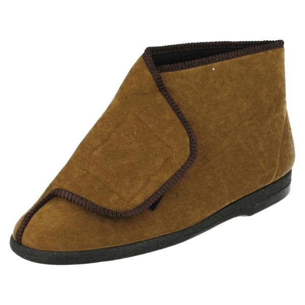 Balmoral Mens Balmoral Hook & Loop Lounge Slipper Boots