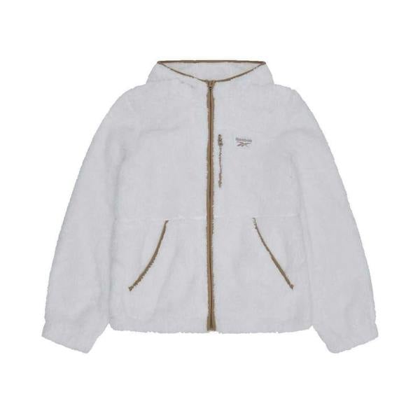 Reebok Womens/Ladies Double Monkey Fleece Jacket - Cream - 