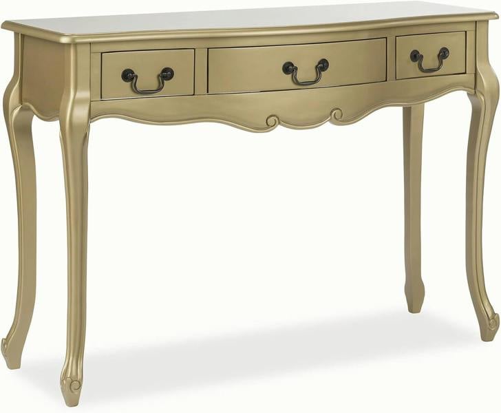 Statement Furniture Juliette Dressing Table Set with Trinket Mirror. French Table Mirror with Storage and Stool