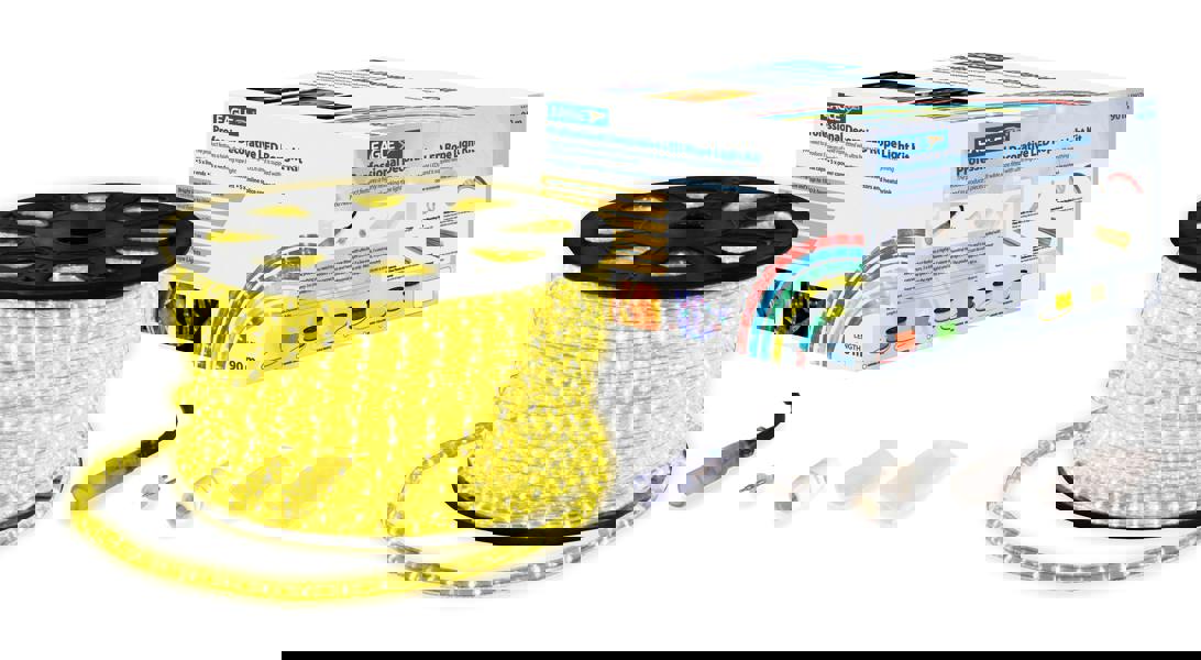 Eagle Yellow 90M Static Led Rope Lig