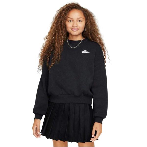 Nike Childrens/Kids Boxy Long-Sleeved Sweatshirt - Black - 