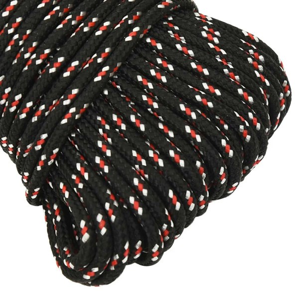 Berkfield Boat Rope Black 4 mm 25 m Polypropylene