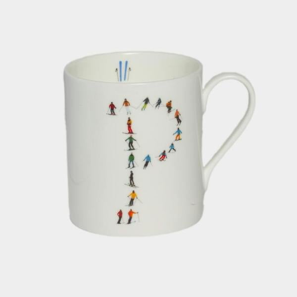 Powderhound Alphabet Ski Mug P