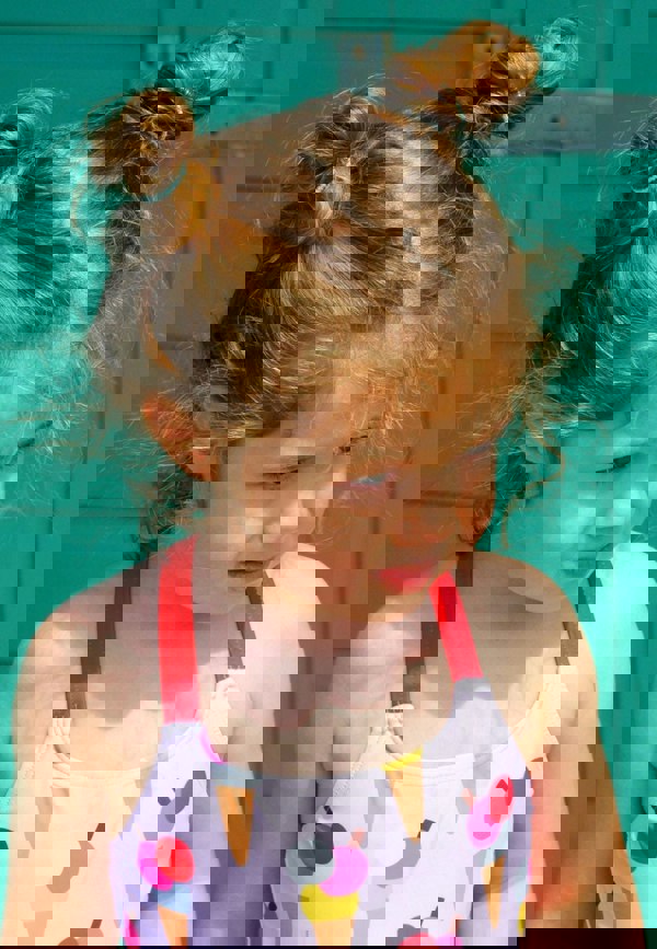 Ice Cream Cones Print Kids' Swimsuit - Toby Tiger