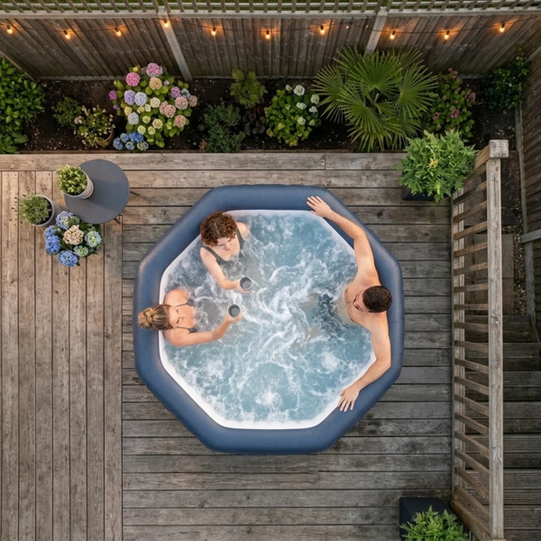 Wave Aegean | 6-Person Inflatable Hot Tub | Integrated Heater