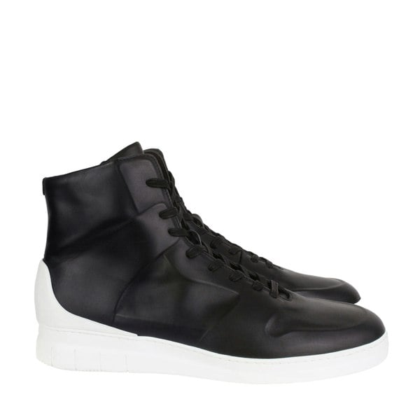 Dunhill Radial Spoiler hi-top sneakers in black leather